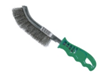 GREEN STAINLESS STEEL WIRES HANDLE PLASTIC HAND BRUSH