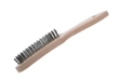STAINLESS STEEL WIRES HANDLE WOOD HAND BRUSH